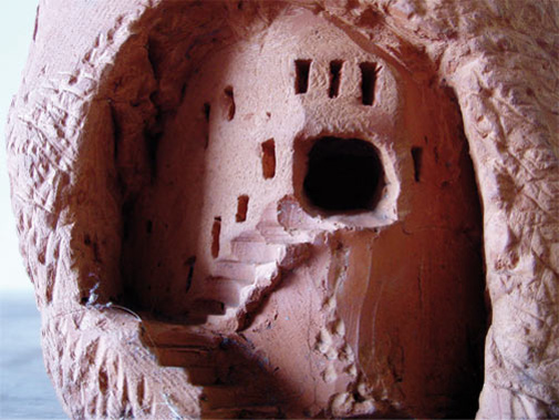 Rotes Pueblo, Detail (2002) verkauft